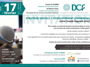 Conférence Stratégie Digitale et Développement commercial : votre couplé gagnant 2015